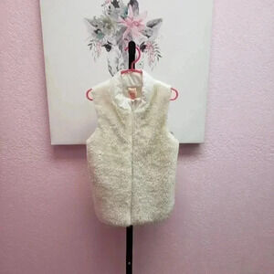 Faded Glory Off White Shimmery Vest